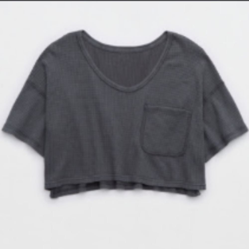 Aerie Gray Crop Top